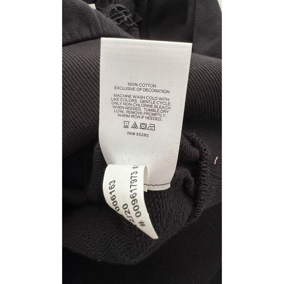 Express Womens Black Lace Trim Detail Ruffled Mock Neck Sweater Size Small NWT - Picture 11 of 13